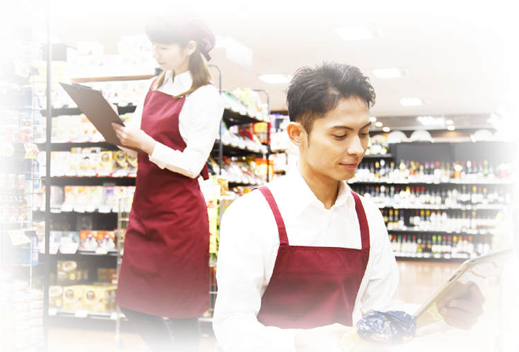 売場作りのノウハウや情報提供も。